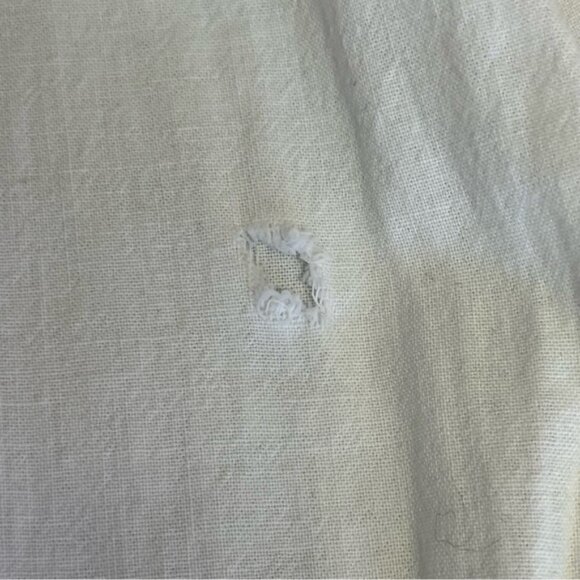 Vintage Levi's White Cotton Long Sleeve Snap Down Shirt - Picture 14 of 14